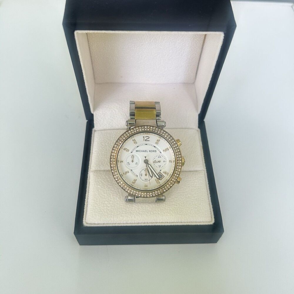 Michael Kors Parker MK5626 Women’s Wrist Watch Two Tone Gold Silver